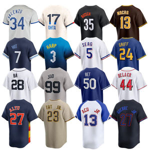 Men <b>Baseball</b> Uniform Wholesale 30 Teams Stitched Embroidery Ready to Ship Custom American <b>Baseball</b> Jersey Shirts - Product Image 1