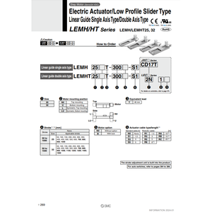 Produit Actionneur électrique pneumatique SMC LEMH32T-100-S16N1 vérins - Product Image 3