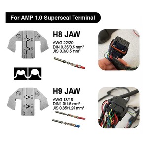 Kit d'outils de sertissage à cliquet à changement rapide AMP Superseal 1.0 pour bornes à barillet ouvert - Product Image 4
