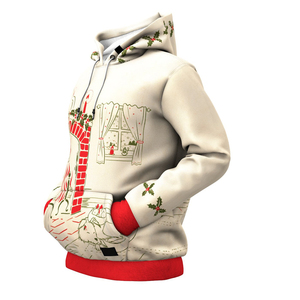 Fashion Cartoon <b>Christmas</b> <b>Hoodie</b> 3D Printing Custom Logo Men's Clothing Stand Collar Button Winter Coat Wholesale - Product Image 6