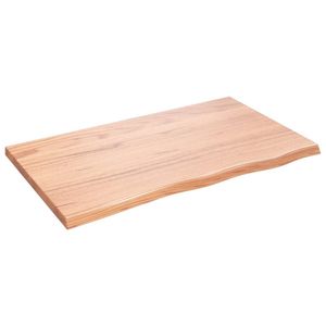 Plateau de table en bois de chêne massif brun clair, 39,4 x 23,6 pouces, table basse - Product Image 2