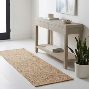 Hand Woven Natural Jute Area Rug Beige Textured Flat <b>Weave</b> Floor Carpet Modern Living Room Bedroom Hallway Home Decor - Product Image 6