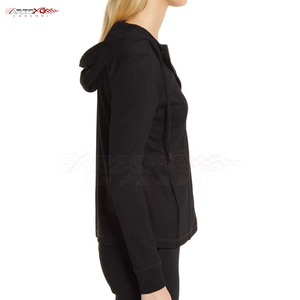 Gariox Apparel Breathable <b>Zip</b>-<b>Up</b> Hoodie for Women High Stretch Fabric Adjustable Hood Lined Design-Autumn/Winter HIGH STREET - Product Image 4