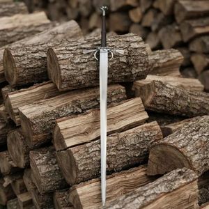 Épée en acier artisanale, réplique d'épée médiévale, épée décorative de collection avec un design de poignée détaillé pour l'affichage et le cosplay - Product Image 3