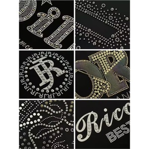 Custom French Terry Hoodie <b>Black</b> <b>Plain</b> Rhinestones <b>Men</b> Thick Full Zip up <b>Sweatshirts</b> - Product Image 5