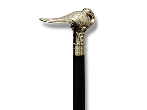 Handcrafted Black Wooden <b>Walking</b> Cane with Ornate Bird Head Handle Decorative Wood <b>Walking</b> <b>Stick</b> <b>for</b> <b>Men</b> and Women Vintage Style - Product Image 1