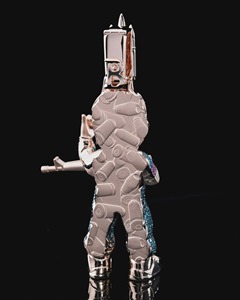 Achetez un pendentif Hip Hop Iced Out en argent 925 avec diamants américains, breloque personnalisée, en ligne en Inde - Product Image 2