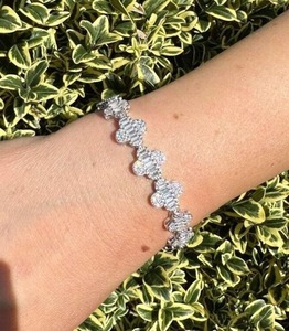 Bracelet VVS personnalisé en argent 925 avec maillons cubains et diamants Moissanite, style Hip Hop Bling, fournisseur en gros - Product Image 3