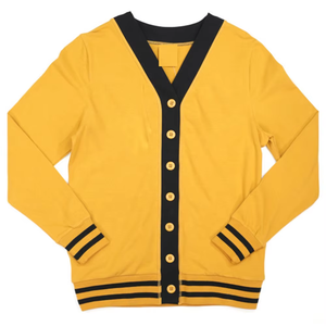 Long Sleeve Unisex Winter Knitted <b>Cardigan</b> Sweater V-neck Embroidery Single Button Closure Quick Dry Breathable Anti-Pilling - Product Image 1