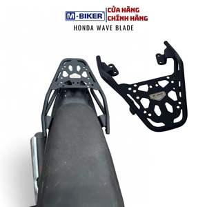 Porte-bagages arrière M Biker Honda Wave Series, accessoires pour moto, pour un transport pratique de marchandises et de bagages à l'arrière - Product Image 1