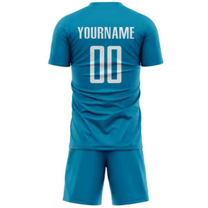 INDEX SPORTS WEAR Conjunto de Camiseta de Fútbol Personalizada Azul Sublimada con Nombre del Equipo 00, Absorbe la Humedad, para Todas las Temporadas, Corte Regular, Manga Corta - Product Image 3