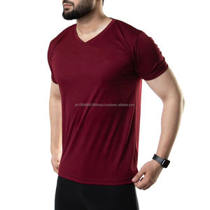 T-shirt ajusté en polyester et coton à séchage rapide de haute qualité pour hommes, personnalisable, 100 % polyester à séchage rapide - Product Image 1