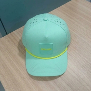 Gorra de Golf Personalizada OEM ODM de 5 Paneles con Logotipo Perforado Cortado a Láser, Parche Ajustable, Sombrero para Exteriores, Marca Privada, Bajo MOQ, Pedido al por Mayor - Product Image 3