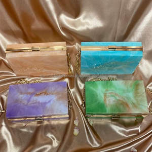 Monedero de resina epoxi, bolso de mano de resina con temática de noche, estilo antiguo para decoración y regalo de bodas - Product Image 5