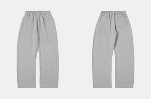 กางเกงจ็อกเกอร์คุณภาพสูงสุดฮิต ทรงหลวมสบายๆ สไตล์ลำลองสำหรับผู้ชาย กางเกงขายาวทรงตรง ผ้าเฟรนช์เทอร์รี่ ขายส่ง - Product Image 2