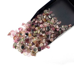 พลอยทัวร์มาลีนธรรมชาติแบบสองสีขนาด5-9มม. สำหรับทำเครื่องประดับ - Product Image 4