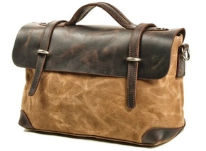 Classic Brown Leather Unisex Fashion Nylon Zipper Messenger Bag Waterproof <b>Small</b> <b>Purse</b> for Professional Leather Messenger Bag - Product Image 5