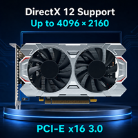 Nouvelle carte graphique de jeu GTX 750 Ti 4 Go GDDR5 128 bits 28 nm à double ventilateur pour ordinateur de bureau PCI Express 3.0 DirectX 12