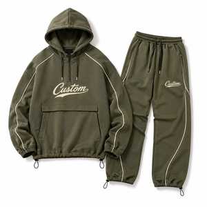 Conjunto de Chaqueta Cortavientos de Nailon para Hombre con Cremallera Completa y Pantalones Jogger para Minoristas Deportivos, MOQ Bajo - Product Image 2