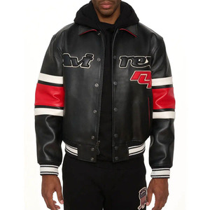 Chaquetas Bomber de Cuero Avirex de MARGINAL SPORTS, Edición Limitada, Cuero Vacuno Genuino, Vintage, Resistentes al Viento, Transpirables, Color Degradado - Product Image 3