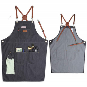 Uniformes de Chef Profesionales Unisex, Conjunto de Chaqueta Cruzada, Delantal y Pantalón, Color Personalizable, Cuatro Estaciones, Poliéster/Algodón, Hoteles - Product Image 5