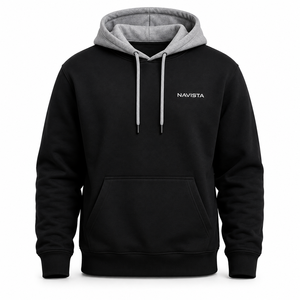 Hoddies Custom Front Embroidered Logo Men's Winter Heavy Weight 500 Gsm 100% Cotton <b>Thick</b> <b>Fleece</b> Regular Oversized Hoodie - Product Image 3