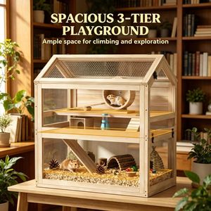 Modern Style <b>Small</b> Medium Pet Cage for Breeding <b>Small</b> Animals Outdoor Indoor Use Animal Pattern Made Steel Glass PP Material - Product Image 5