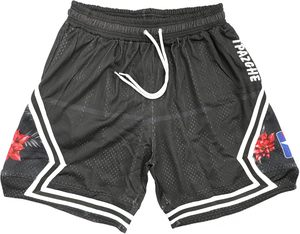 Pantalones Cortos Deportivos Casuales para Hombre, de Secado Rápido, con Cordón, Color Sólido con Raya Lateral, Cintura Media, Rojo y Azul Marino - Product Image 1