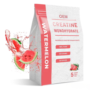 Creatina Monohidrato en Polvo OEM ODM 250g 50 Porciones Micronizada Saborizada GMP HACCP ISO Halal BRC Suplemento Dietético - Product Image 1