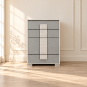 Modern <b>Bedroom</b> Chest <b>White</b> Wooden Finish Five <b>Drawer</b> Storage Cabinet Contemporary Dresser Home Furniture <b>for</b> Wholesale Buyers EU - Product Image 1