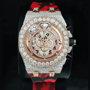 Luxury Moissanite Diamond Watch Men Full Pave VVS Moissanite Stones Stainless Steel <b>Automatic</b> Wristwatch - Product Image 1