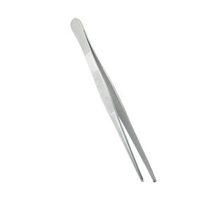 Pinces à tissus chirurgicales droites 1x2 à dents de rat, en acier allemand, à bout arrondi, 15,24 cm, de qualité médicale - Product Image 2