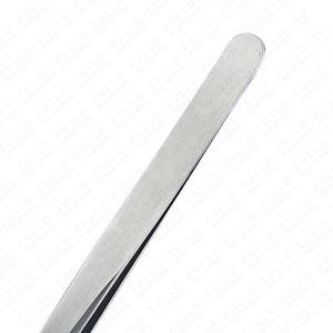 Premium I Shaped Silver Stainless Steel Eyelash Tweezers with Pointed Straight Tips Professional <b>Tools</b> for Lash Extensions - Product Image 4