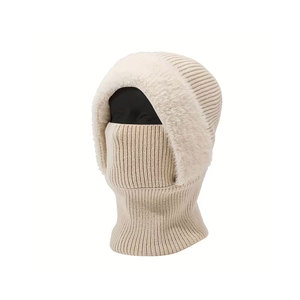 Le bonnet balaclava présente un design en polaire épaissie, adapté aux hommes et aux femmes, idéal pour les activités de plein air. - Product Image 2