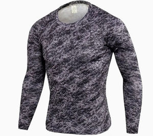 เสื้อคอมเพรสชั่นแบบกลับด้านได้ ดีไซน์ล่าสุด ผลิตในปากีสถาน ผ้าสแปนเด็กซ์/โพลีเอสเตอร์ ชุดออกกำลังกายสำหรับผู้ชาย - Product Image 6