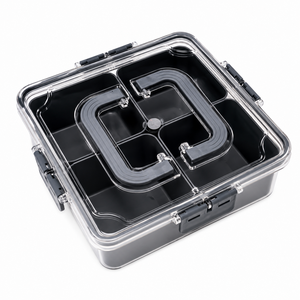 Recipientes Herméticos Premium de 4 Compartimentos para Almacenamiento de Frutos Secos, Aptos para Lavavajillas, Ecológicos, de Grado Alimenticio, Libres de BPA, de Plástico - Product Image 2