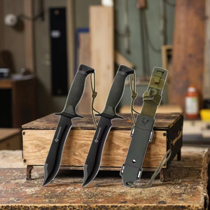 Cuchillo táctico portátil de supervivencia de acero inoxidable para defensa personal, cuchillo plegable multiusos de alta dureza para exteriores y camping - Product Image 2