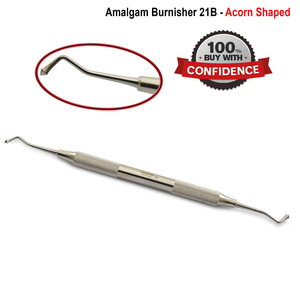 Pulidor Dental Bone Bridge 21B para Rellenos de Amalgama, Instrumentos en Forma de Higo, Acero Inoxidable, Manual, Reutilizable, Certificado CE - Product Image 2