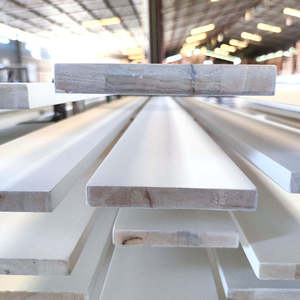 Direct Factory <b>White</b> Primed Finger Joint Rubber Wood Engineered Timber <b>Boards</b> with Smooth Finish - Product Image 3