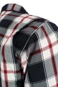 Camisa de Franela a Cuadros Negra, Blanca y Roja para Hombre, Camisa Clásica de Manga Larga para Trabajo en Granja, con Doble Bolsillo en el Pecho, Personalizable, OEM, Venta al Por Mayor - Product Image 4