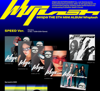 Aespa Whiplash (Version SPEED) K-Pop Livre électronique CD Matériel papier plastique Langue coréenne Tous âges Modèle BW-155