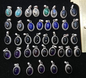 Pendentifs breloques ethniques légers en forme de cœur en corail plaqué argent pour fêtes - Product Image 3