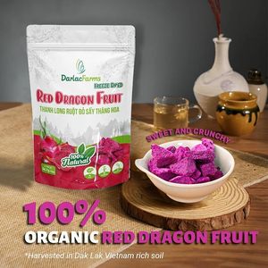 Fruta del Dragón Roja Liofilizada, Snack Crujiente Versátil en Envase a Granel, Sabor Dulce, 100% Natural, para Smoothies, Postres y Repostería - Product Image 6