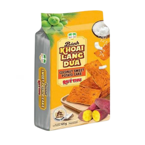Galleta de Coco y Camote Horneada QUYTHU, 125g, Snack Crujiente de Camote y Coco, Precio Competitivo, Venta al Por Mayor, Exportación - Product Image 1
