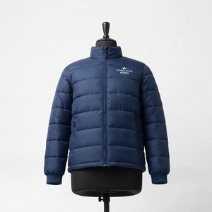 Dernier design de veste matelassée en toile pour homme, coupe-vent, décontractée, hiver, prix d'usine - Product Image 5