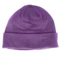 Gorro de Punto de Doble Cara de Forro Polar para Otoño/Invierno, Estilo Urbano Unisex, con Patrón de Letras Bordadas Comunes en Spandex/Algodón
