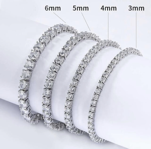 Excellent Quality Tennis <b>Chain</b> Necklace Hip Hop <b>Iced</b> Moissanite Gold Plated Jewelry <b>Chain</b> Unisex Available Sale - Product Image 3