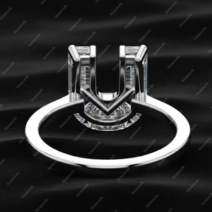 DEF VVS VS Lab Grown Diamond U Alphabet Initial <b>Ring</b> 925 Sterling <b>Silver</b> Fine Gold Luxury Engagement Gift Jewelry <b>for</b> Women <b>Men</b> - Product Image 6