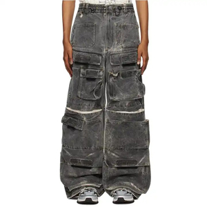 Pantalones Cargo Personalizados para Hombre, 100% Poliéster, Secado Rápido, Transpirables, Cintura Ajustable, Bolsillos en Contraste - Product Image 6