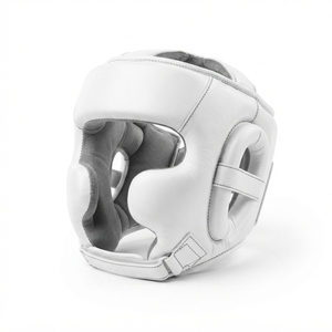 Casco de Protección para la Cabeza de Cuero Genuino de Grado Profesional, Logotipo Personalizado OEM, Equipo Deportivo - Product Image 6